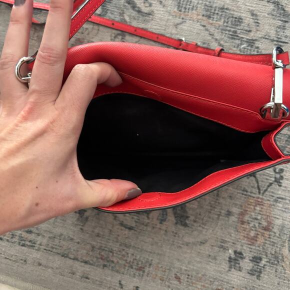 Rebecca Minkoff Marlowe Mini Red/Orange Envelope Bag - Picture 7 of 7